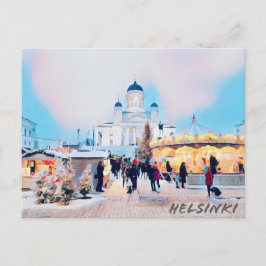 Winter in Helsinki Postkarte