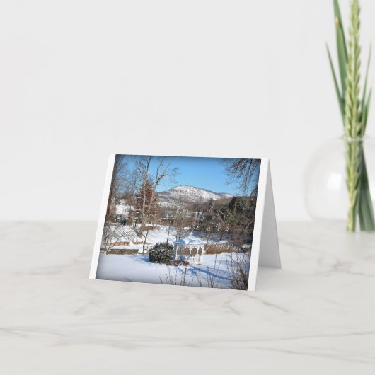 "Winter in Hillburn" Feiertagskarte (Vorderseite)