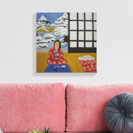 Winter in Japan Leinwanddruck (Insitu (Wohnzimmer))