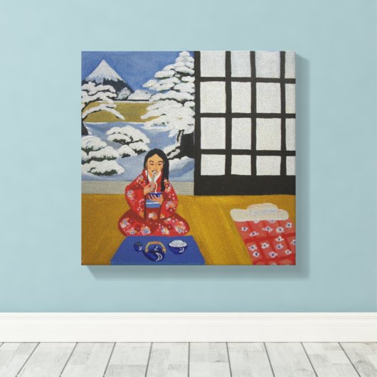 Winter in Japan Leinwanddruck (Insitu (Holzboden))