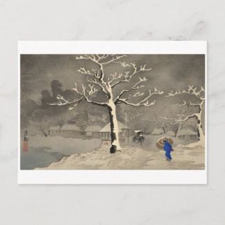 Winter in Japan um 1915 Postkarte