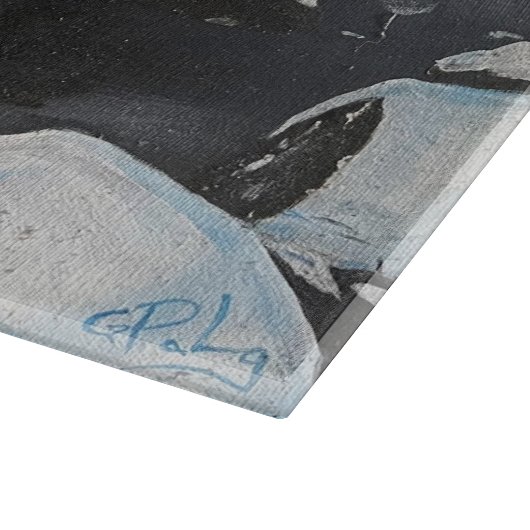 Winter in Josemite, von Gary Poling Schneidebrett (Ecke)