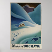 Winter in Jugoslawien, Skiposter Poster (Vorne)