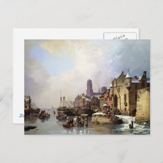 Winter in Konigsberg Postkarte (Vorne/Hinten)