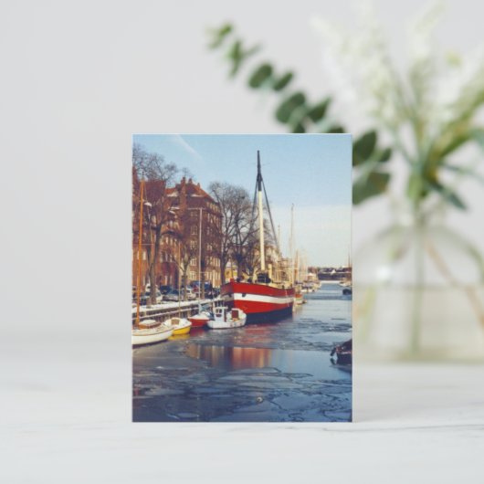 Winter in Kopenhagen Postkarte (Stehend Vorderseite)