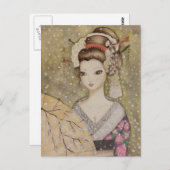 Winter in Kyoto Postkarte (Vorne/Hinten)