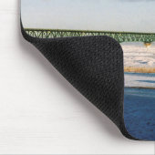 Winter in Mackinac Bridge Mousepad (Ecke)
