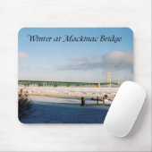 Winter in Mackinac Bridge Mousepad (Mit Mouse)