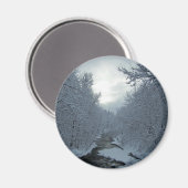 Winter in Maine Magnet (Vorderseite/Rückseite)