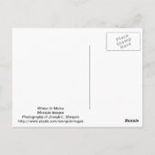 Winter in Maine Postkarte (Rückseite)