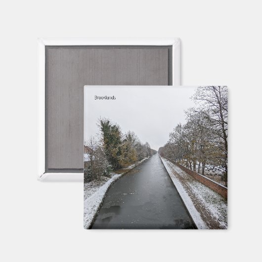 Winter in Manchester Magnet (Vorderseite/Rückseite)