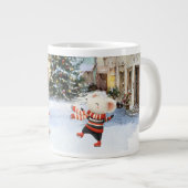 Winter in Mice Town Jumbo-Tasse (Vorderseite Rechts)