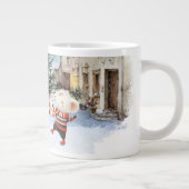 Winter in Mice Town Jumbo-Tasse (Rechts)