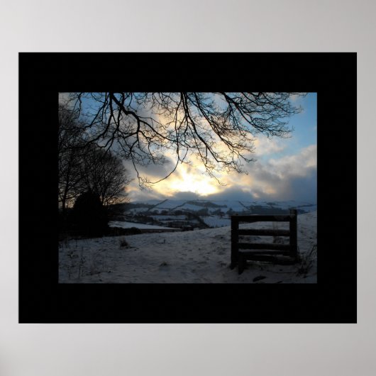 Winter in Mid Wales Poster (Vorne)