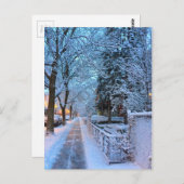 Winter in Montreal Postkarte (Vorne/Hinten)