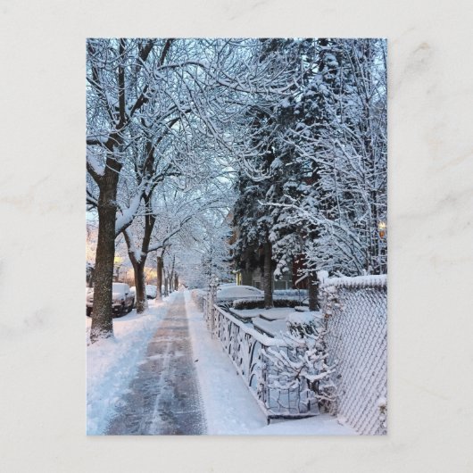 Winter in Montreal Postkarte (Vorderseite)
