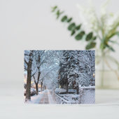 Winter in Montreal Postkarte (Stehend Vorderseite)