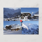 WInter in Mürren - Berner Oberland, Schweiz Postkarte (Vorderseite)