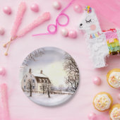 Winter in Neuengland Pappteller (Party)