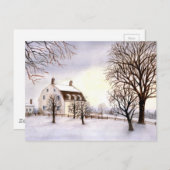 Winter in Neuengland Postkarte (Vorne/Hinten)