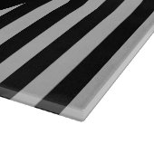 Winter in Neuengland Weihnachts Schwarzer grauer K Schneidebrett (Ecke)