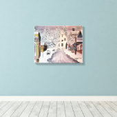 WINTER IN NEVADA CITY CA LEINWANDDRUCK (Insitu (Holzboden))