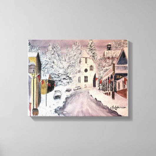 WINTER IN NEVADA CITY CA LEINWANDDRUCK (Vorderseite)
