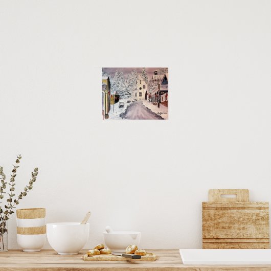 WINTER IN NEVADA CITY CA POSTER (Küche)