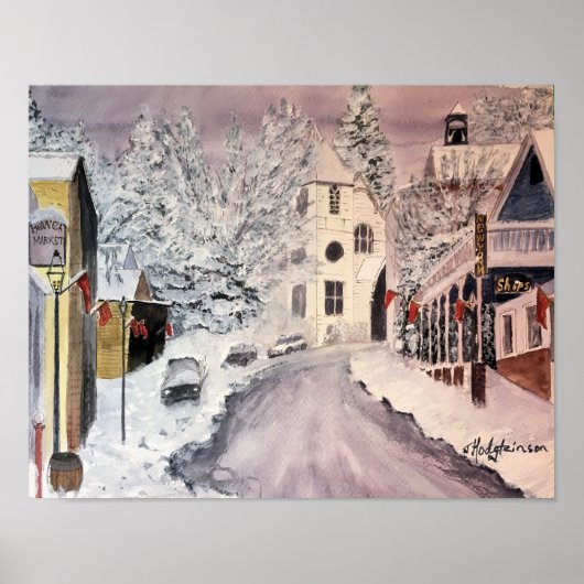 WINTER IN NEVADA CITY CA POSTER (Vorne)