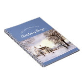 Winter in New England Aquarellmalerei Notizblock (Rechte Seite)