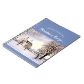 Winter in New England Aquarellmalerei Notizblock (Linke Seite)