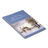 Winter in New England Aquarellmalerei Notizblock (Rechte Seite)