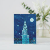 Winter in New York City Postcard Postkarte (Stehend Vorderseite)