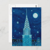Winter in New York City Postcard Postkarte (Vorne/Hinten)