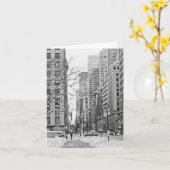 Winter in New York Notecard Karte (Gelbe Blume)