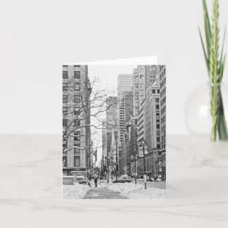Winter in New York Notecard Karte