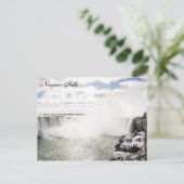 Winter in Niagara Falls Postkarte (Stehend Vorderseite)