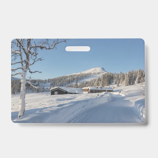Winter in Norwegen Ausweis (Vorderseite)