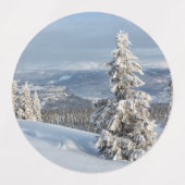 Winter in Norwegen Etiketten (Design 1)