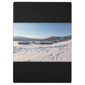 Winter in Norwegen Klemmbrett (Rückseite)