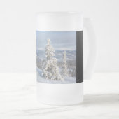 Winter in Norwegen Mattglas Bierglas (VorderseiteRechts)