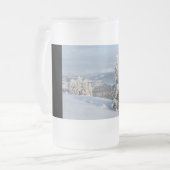 Winter in Norwegen Mattglas Bierglas (Vorderseite Links)