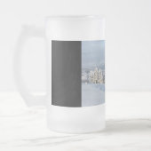 Winter in Norwegen Mattglas Bierglas (Links)