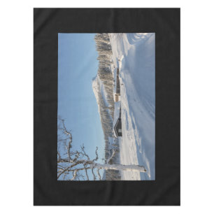 Winter in Norwegen Tischdecke