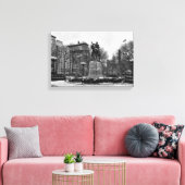 Winter in NYC’s Union Square 001 Black White Leinwanddruck (Insitu (Wohnzimmer))