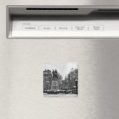 Winter in NYC’s Union Square 001 Black White Magnet (In Situ (Geschirrspüler))