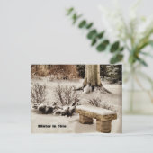 Winter in Ohio Postkarte (Stehend Vorderseite)