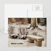 Winter in Ohio Postkarte (Vorne/Hinten)