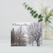 WINTER IN OHIO Postkarte (Stehend Vorderseite)