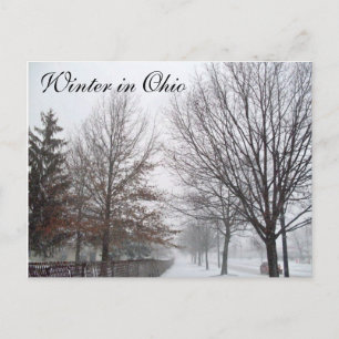 WINTER IN OHIO Postkarte